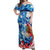Sea Turtle Belize Off Shoulder Maxi Dress Ocean Soul Tropical Spirit