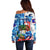 Sea Turtle Belize Off Shoulder Sweater Ocean Soul Tropical Spirit
