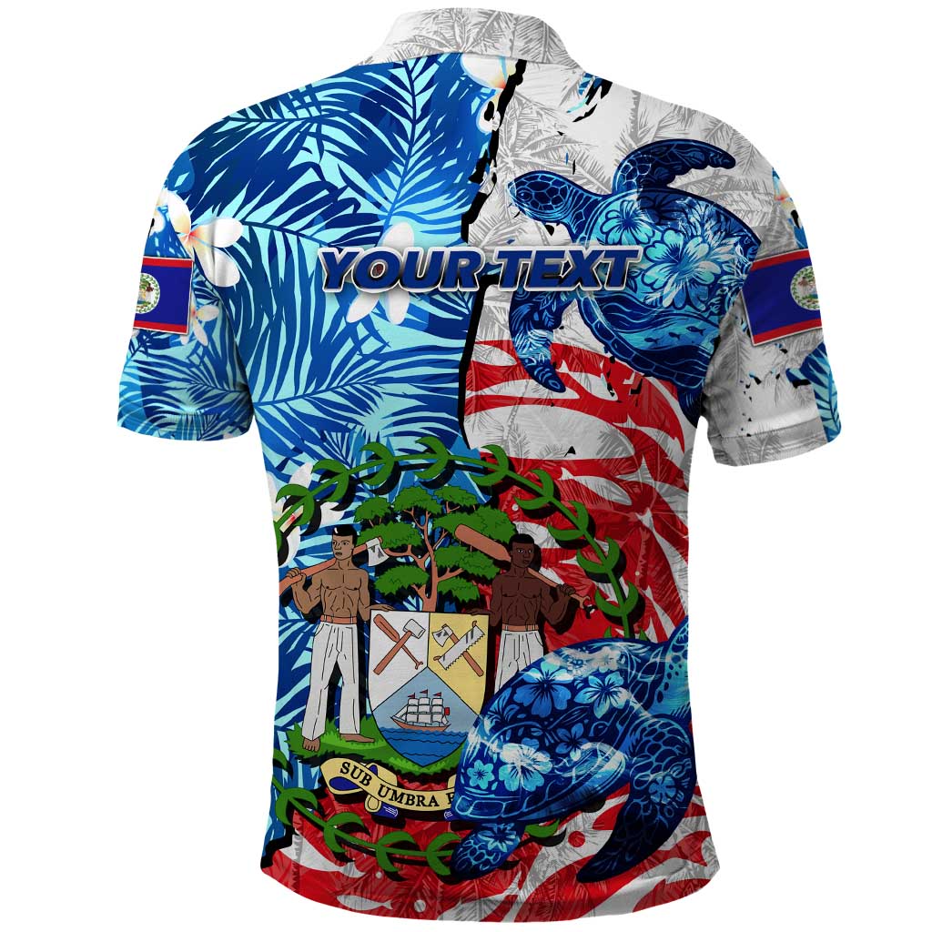 Sea Turtle Belize Polo Shirt Ocean Soul Tropical Spirit