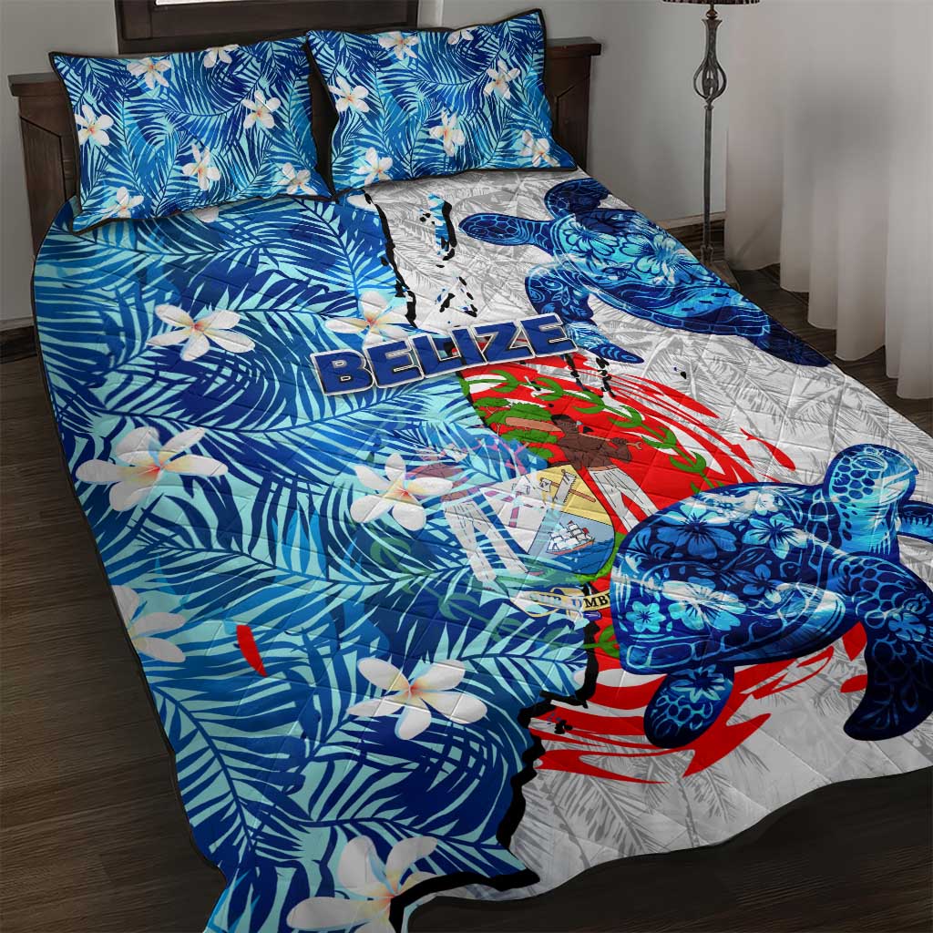 Sea Turtle Belize Quilt Bed Set Ocean Soul Tropical Spirit