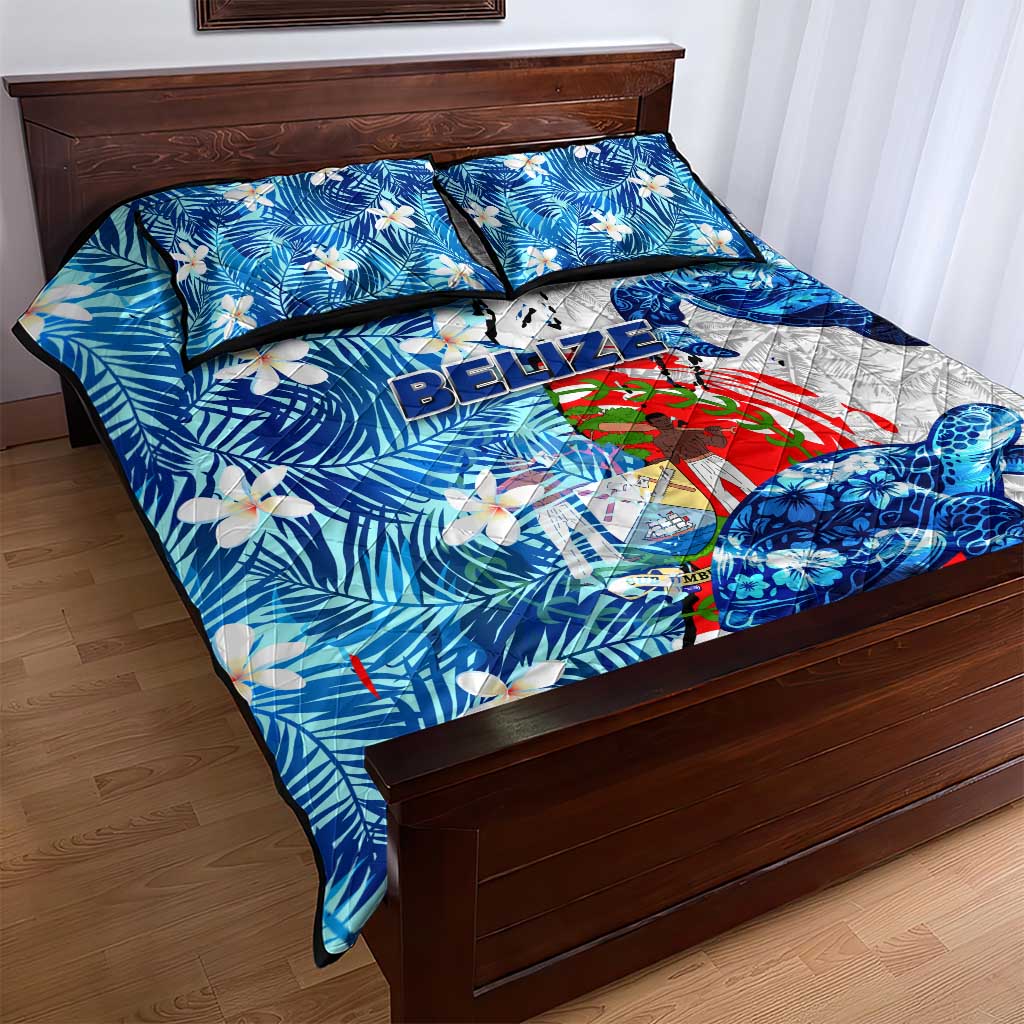 Sea Turtle Belize Quilt Bed Set Ocean Soul Tropical Spirit