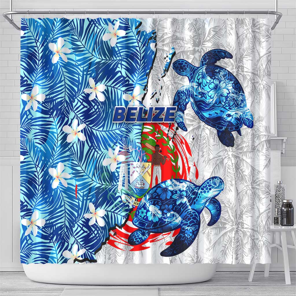 Sea Turtle Belize Shower Curtain Ocean Soul Tropical Spirit