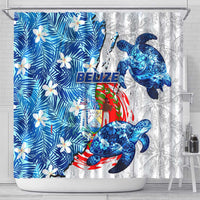 Sea Turtle Belize Shower Curtain Ocean Soul Tropical Spirit