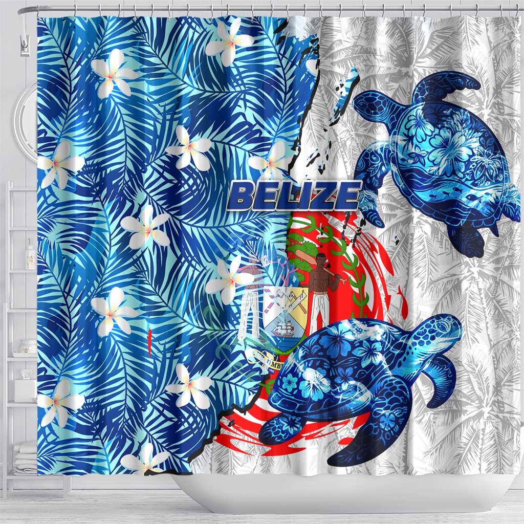 Sea Turtle Belize Shower Curtain Ocean Soul Tropical Spirit