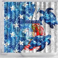 Sea Turtle Belize Shower Curtain Ocean Soul Tropical Spirit