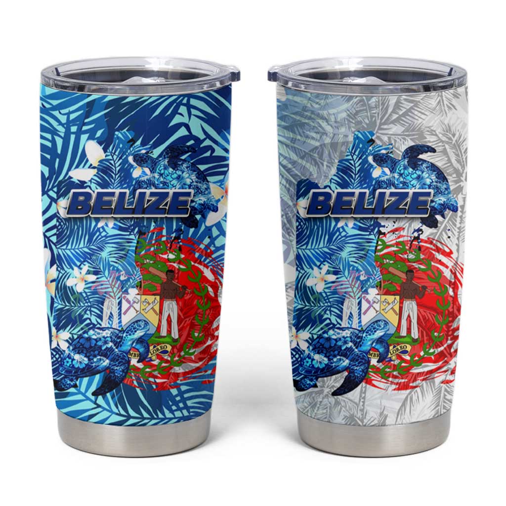 Sea Turtle Belize Tumbler Cup Ocean Soul Tropical Spirit