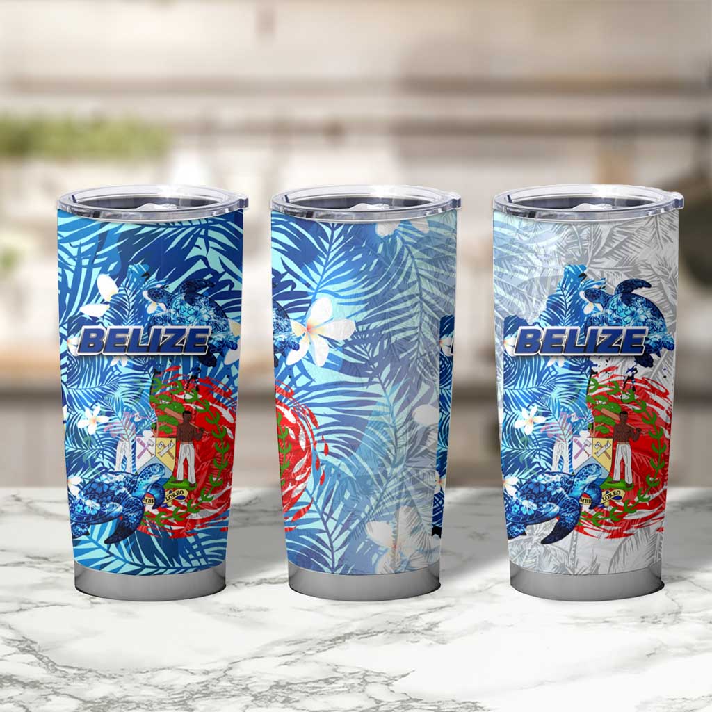 Sea Turtle Belize Tumbler Cup Ocean Soul Tropical Spirit