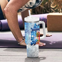 Sea Turtle Belize Tumbler With Handle Ocean Soul Tropical Spirit