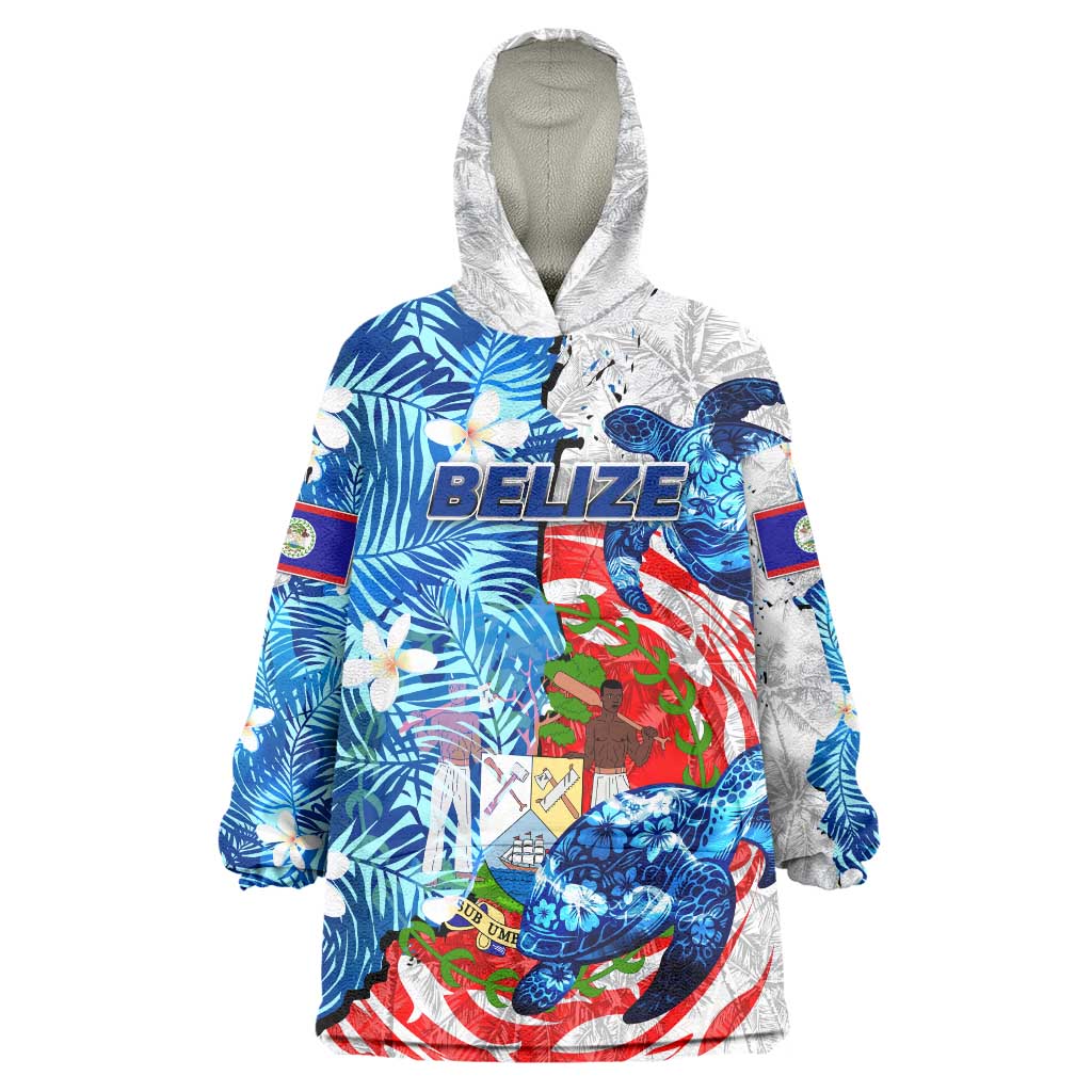 Sea Turtle Belize Wearable Blanket Hoodie Ocean Soul Tropical Spirit