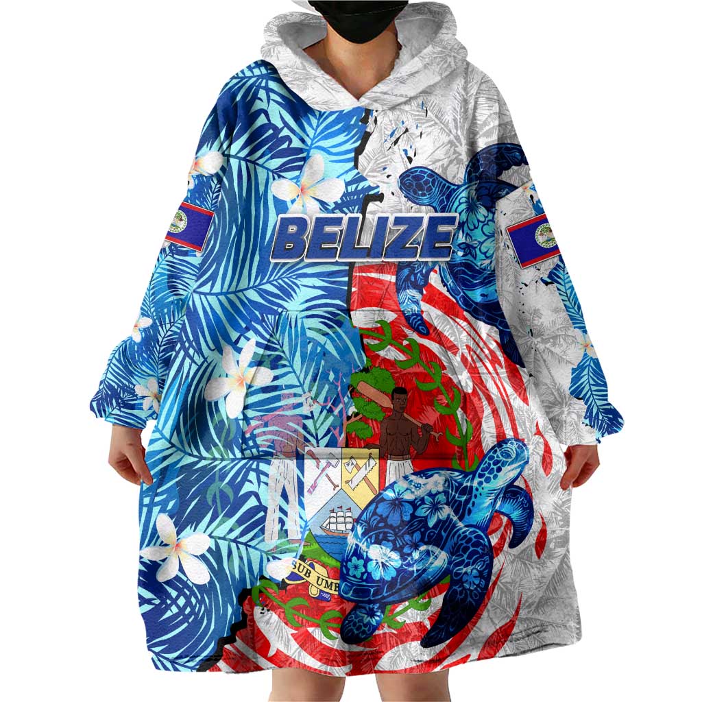 Sea Turtle Belize Wearable Blanket Hoodie Ocean Soul Tropical Spirit