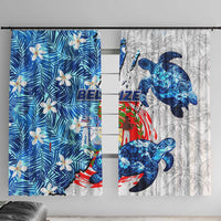 Sea Turtle Belize Window Curtain Ocean Soul Tropical Spirit