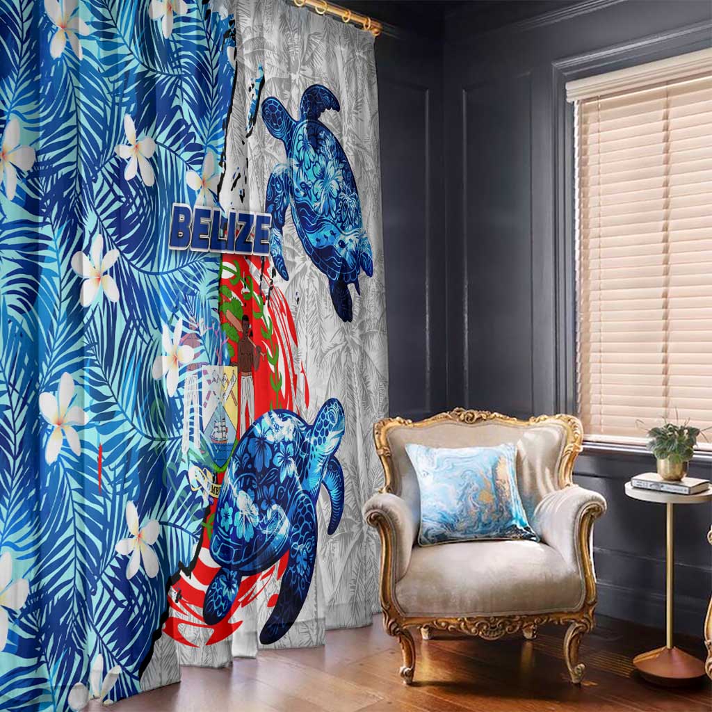 Sea Turtle Belize Window Curtain Ocean Soul Tropical Spirit