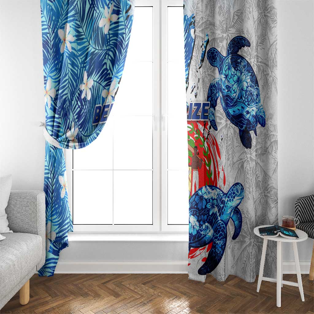 Sea Turtle Belize Window Curtain Ocean Soul Tropical Spirit