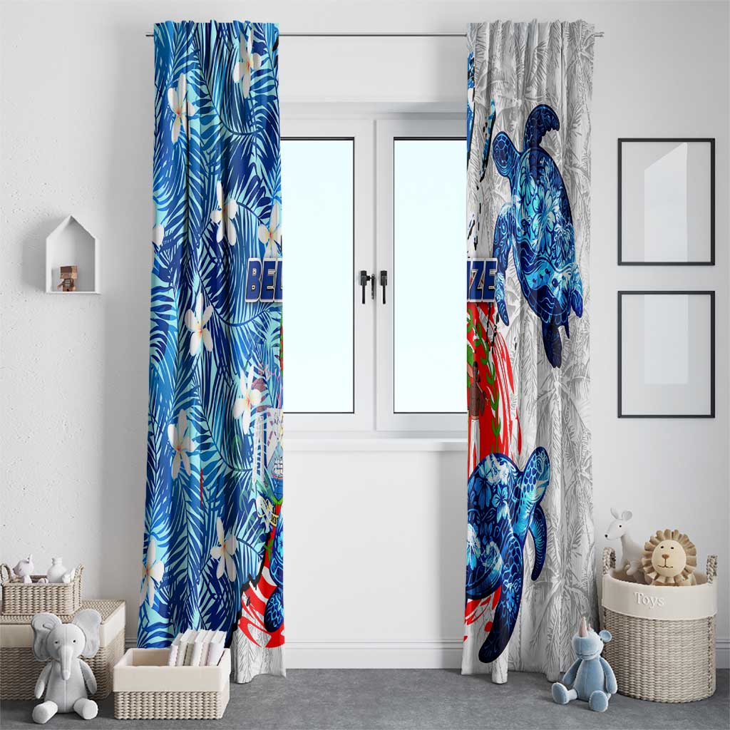 Sea Turtle Belize Window Curtain Ocean Soul Tropical Spirit