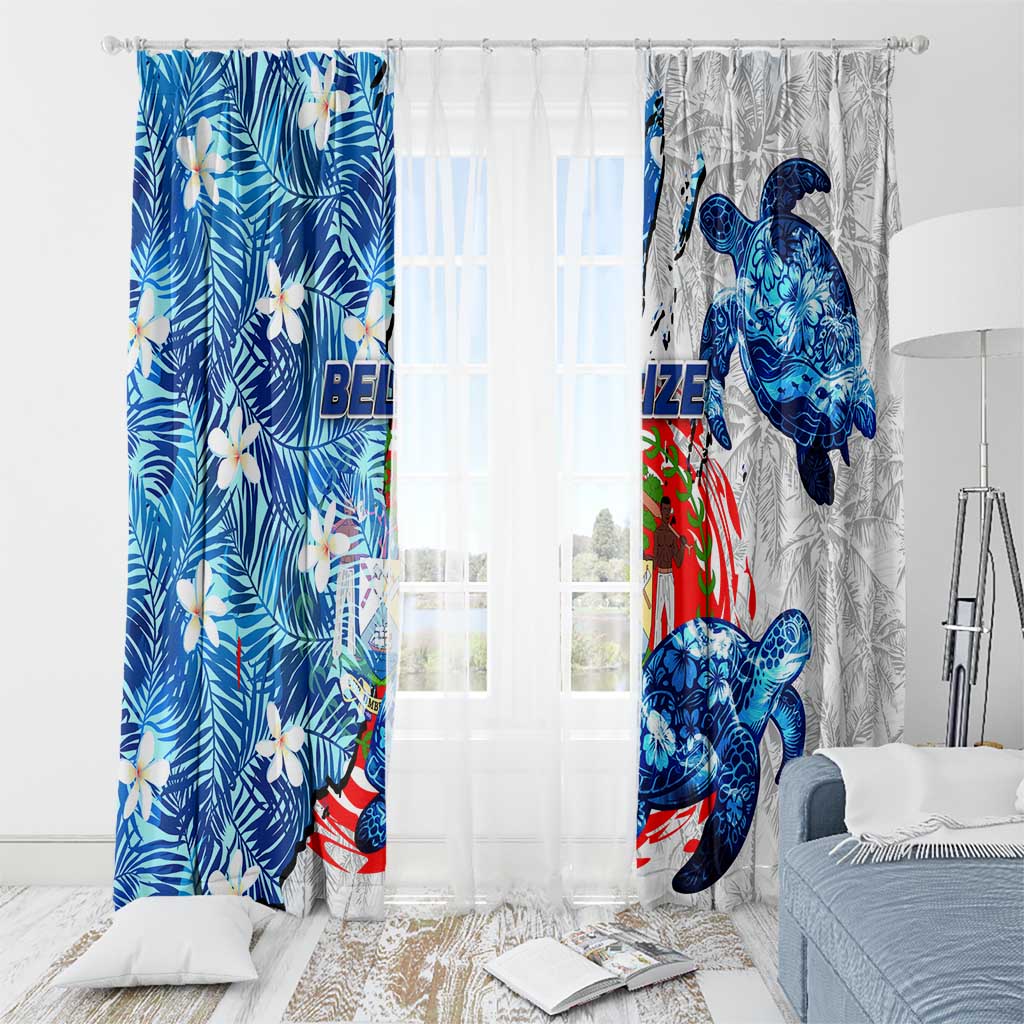 Sea Turtle Belize Window Curtain Ocean Soul Tropical Spirit