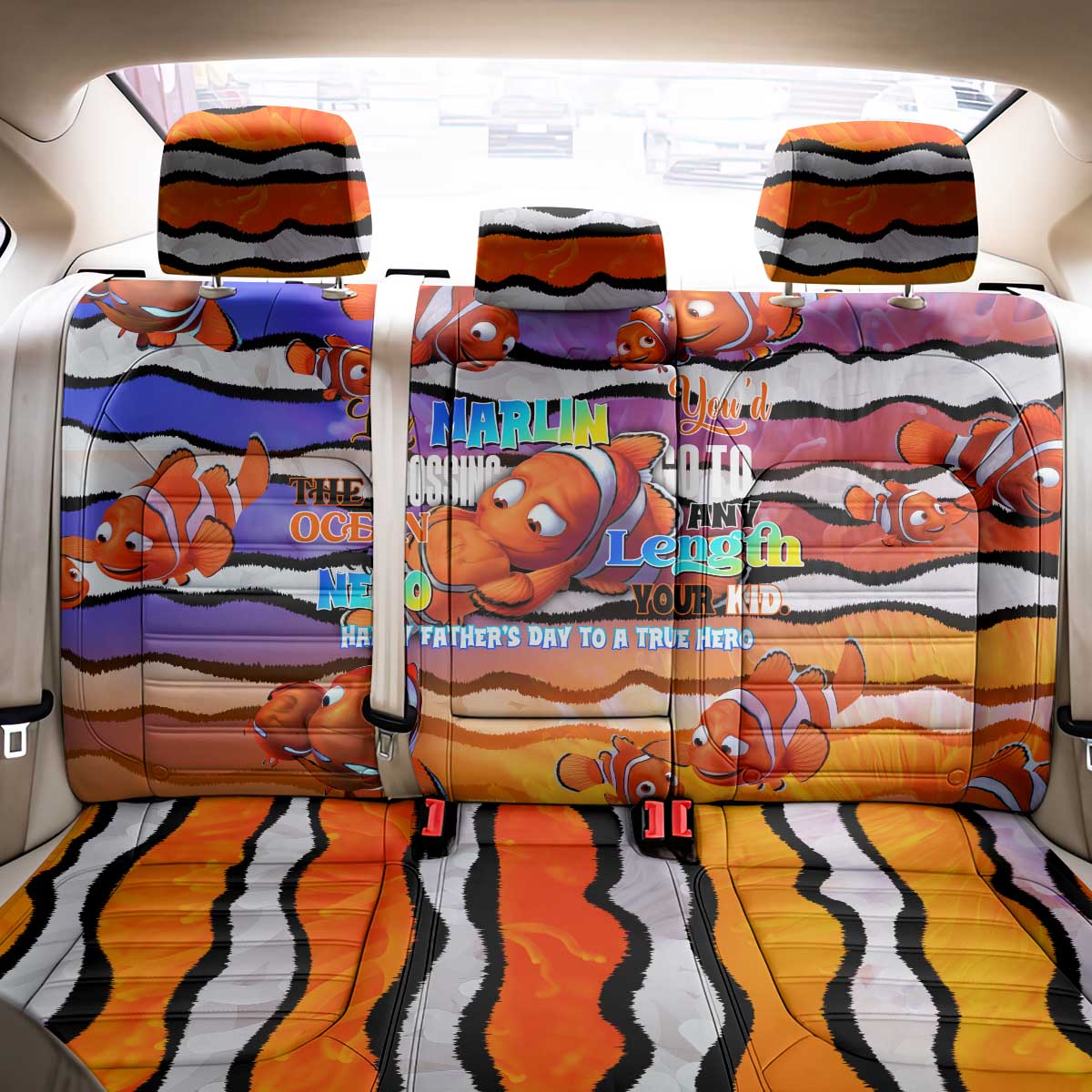 The Ocean Best Dad Back Car Seat Cover Like Marlin Happy Fathers Day To a True Hero - Wonder Print Shop
