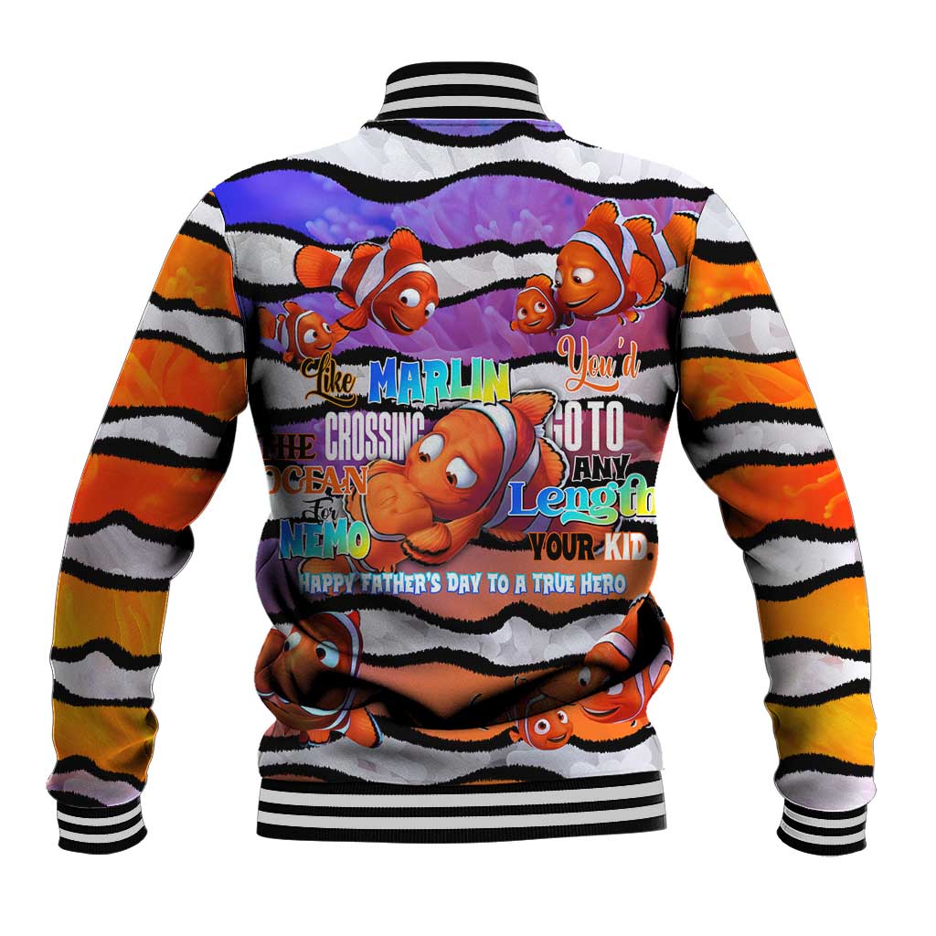The Ocean Best Dad Baseball Jacket Like Marlin Happy Fathers Day To a True Hero - Wonder Print Shop