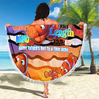 The Ocean Best Dad Beach Blanket Like Marlin Happy Fathers Day To a True Hero - Wonder Print Shop