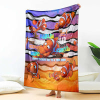 The Ocean Best Dad Blanket Like Marlin Happy Fathers Day To a True Hero - Wonder Print Shop