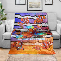 The Ocean Best Dad Blanket Like Marlin Happy Fathers Day To a True Hero - Wonder Print Shop