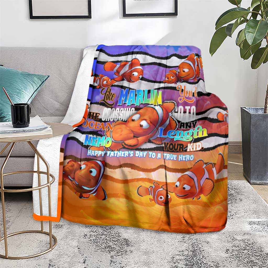 The Ocean Best Dad Blanket Like Marlin Happy Fathers Day To a True Hero - Wonder Print Shop