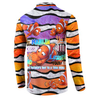 The Ocean Best Dad Button Sweatshirt Like Marlin Happy Fathers Day To a True Hero - Wonder Print Shop