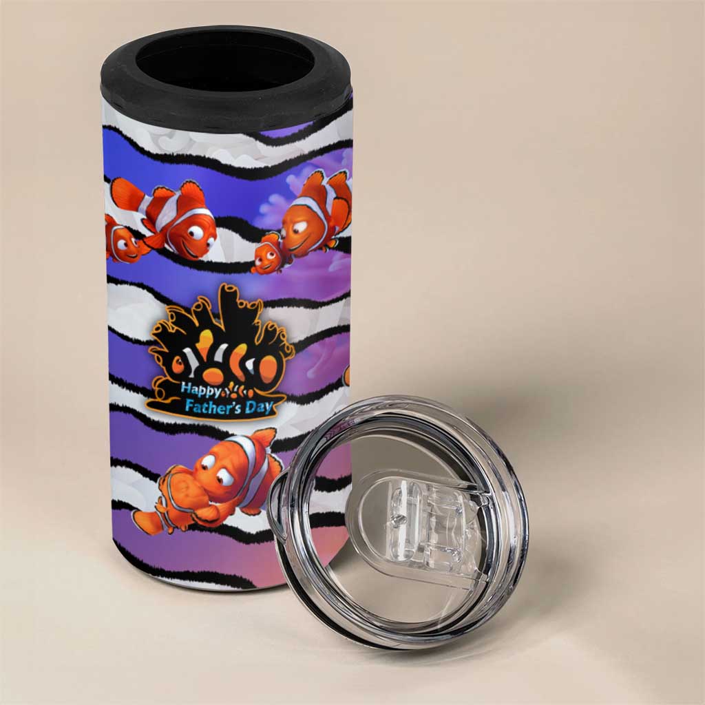 The Ocean Best Dad 4 in 1 Can Cooler Tumbler Like Marlin Happy Fathers Day To a True Hero - Wonder Print Shop