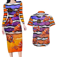 The Ocean Best Dad Couples Matching Long Sleeve Bodycon Dress and Hawaiian Shirt Like Marlin Happy Fathers Day To a True Hero - Wonder Print Shop