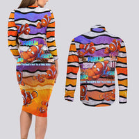 The Ocean Best Dad Couples Matching Long Sleeve Bodycon Dress and Long Sleeve Button Shirt Like Marlin Happy Fathers Day To a True Hero - Wonder Print Shop