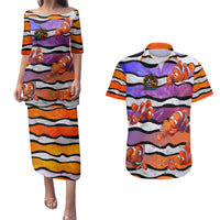 The Ocean Best Dad Couples Matching Puletasi and Hawaiian Shirt Like Marlin Happy Fathers Day To a True Hero - Wonder Print Shop