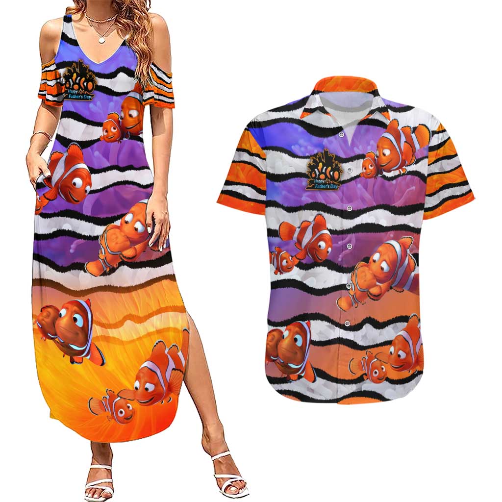 The Ocean Best Dad Couples Matching Summer Maxi Dress and Hawaiian Shirt Like Marlin Happy Fathers Day To a True Hero - Wonder Print Shop