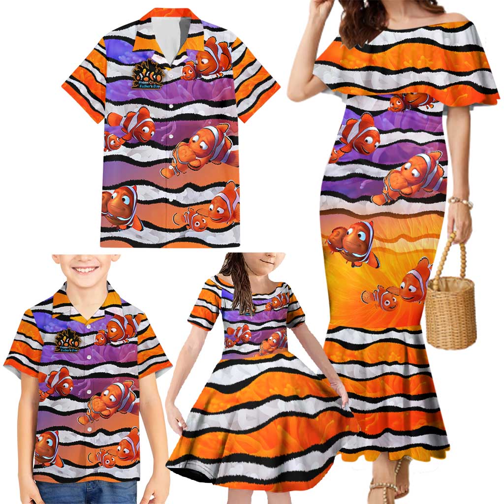 The Ocean Best Dad Family Matching Mermaid Dress and Hawaiian Shirt Like Marlin Happy Fathers Day To a True Hero - Wonder Print Shop