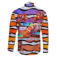 The Ocean Best Dad Family Matching Off The Shoulder Long Sleeve Dress and Hawaiian Shirt Like Marlin Happy Fathers Day To a True Hero - Wonder Print Shop