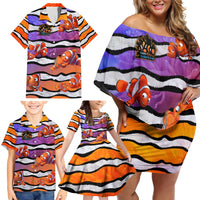 The Ocean Best Dad Family Matching Off Shoulder Short Dress and Hawaiian Shirt Like Marlin Happy Fathers Day To a True Hero - Wonder Print Shop