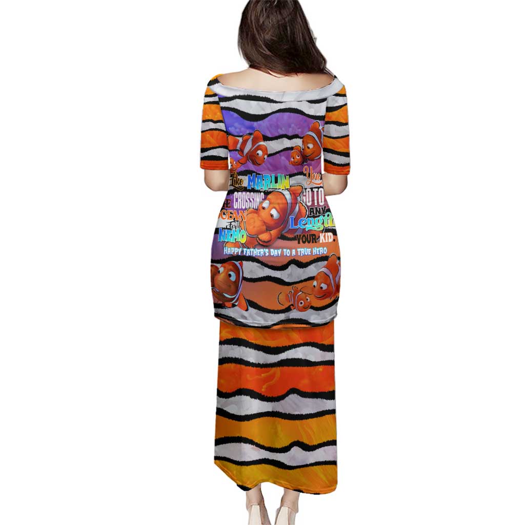 The Ocean Best Dad Family Matching Puletasi and Hawaiian Shirt Like Marlin Happy Fathers Day To a True Hero - Wonder Print Shop