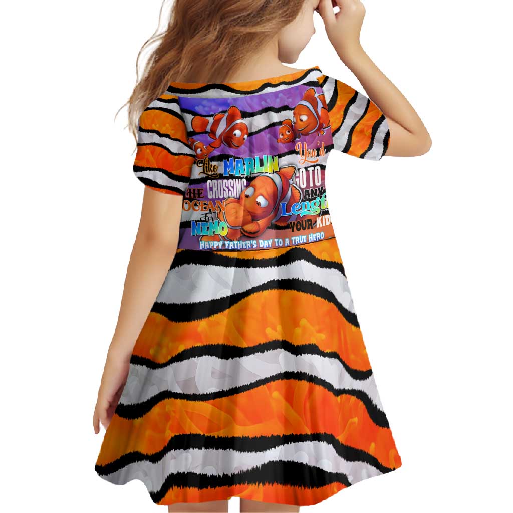 The Ocean Best Dad Family Matching Short Sleeve Bodycon Dress and Hawaiian Shirt Like Marlin Happy Fathers Day To a True Hero - Wonder Print Shop