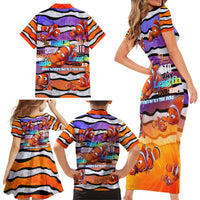 The Ocean Best Dad Family Matching Short Sleeve Bodycon Dress and Hawaiian Shirt Like Marlin Happy Fathers Day To a True Hero - Wonder Print Shop