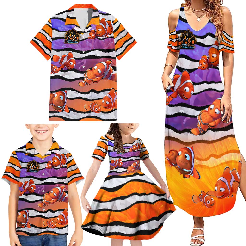 The Ocean Best Dad Family Matching Summer Maxi Dress and Hawaiian Shirt Like Marlin Happy Fathers Day To a True Hero - Wonder Print Shop
