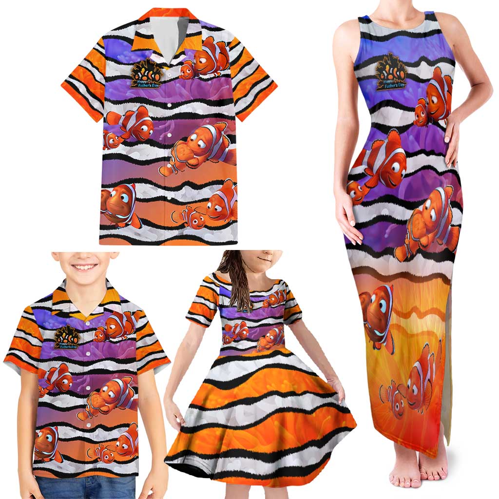 The Ocean Best Dad Family Matching Tank Maxi Dress and Hawaiian Shirt Like Marlin Happy Fathers Day To a True Hero - Wonder Print Shop