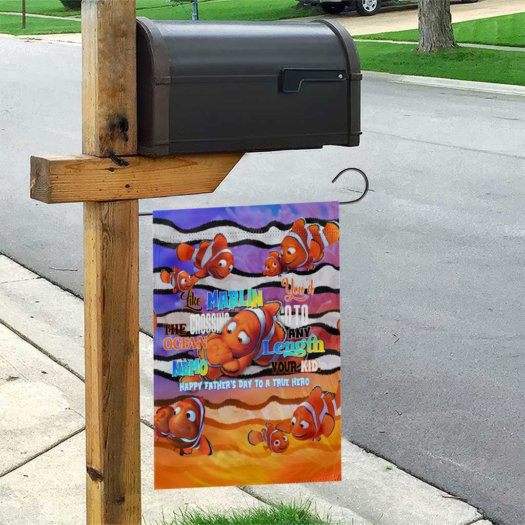 The Ocean Best Dad Garden Flag Like Marlin Happy Fathers Day To a True Hero - Wonder Print Shop