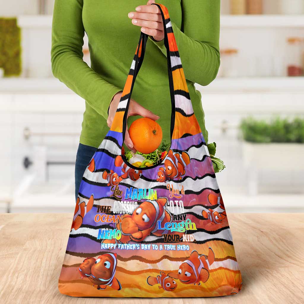 The Ocean Best Dad Grocery Bag Like Marlin Happy Fathers Day To a True Hero - Wonder Print Shop
