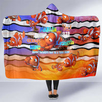 The Ocean Best Dad Hooded Blanket Like Marlin Happy Fathers Day To a True Hero - Wonder Print Shop