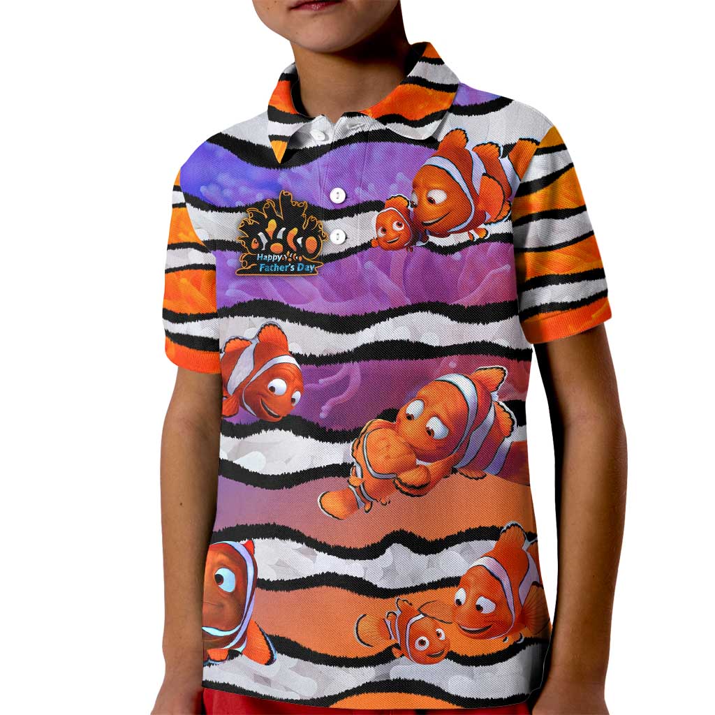 The Ocean Best Dad Kid Polo Shirt Like Marlin Happy Fathers Day To a True Hero - Wonder Print Shop