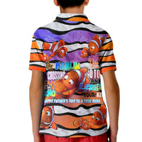The Ocean Best Dad Kid Polo Shirt Like Marlin Happy Fathers Day To a True Hero - Wonder Print Shop