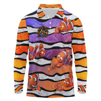 The Ocean Best Dad Long Sleeve Polo Shirt Like Marlin Happy Fathers Day To a True Hero - Wonder Print Shop