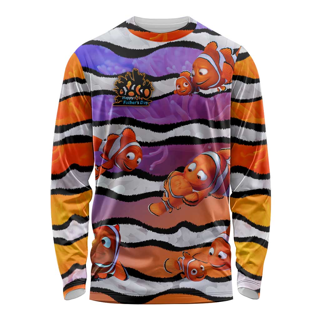 The Ocean Best Dad Long Sleeve Shirt Like Marlin Happy Fathers Day To a True Hero - Wonder Print Shop