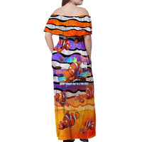 The Ocean Best Dad Off Shoulder Maxi Dress Like Marlin Happy Fathers Day To a True Hero - Wonder Print Shop