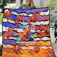 The Ocean Best Dad Quilt Like Marlin Happy Fathers Day To a True Hero - Wonder Print Shop