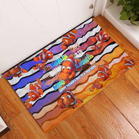 The Ocean Best Dad Rubber Doormat Like Marlin Happy Fathers Day To a True Hero - Wonder Print Shop