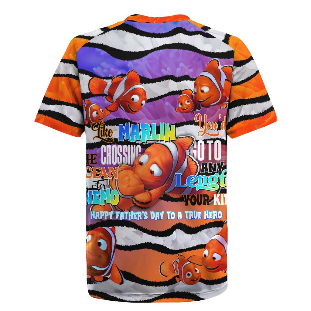 The Ocean Best Dad Rugby Jersey Like Marlin Happy Fathers Day To a True Hero - Wonder Print Shop